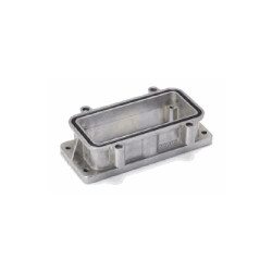 Embase encastrée 16B, Aluminium moulé sous pression, acier inoxydable, IP68/IP69K, Sortie basse